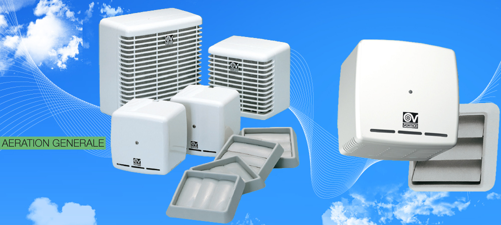 AERATION VENTILATION TRAITEMENT DE L'AIR CLIMATISATION CHAUFFAGE : VORTICE FRANCE